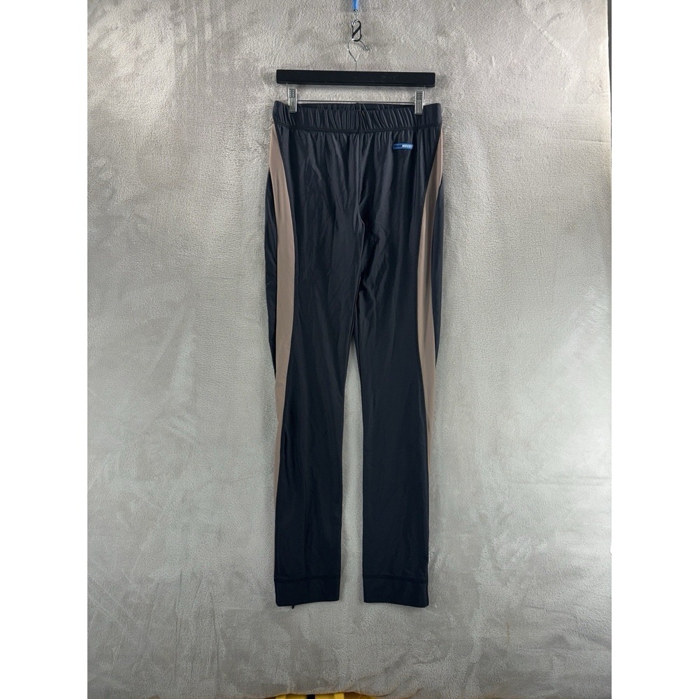 GANNI Moves Athletic Leggings Womens Size‎ 42 Black Stripe Two Tone Lounge